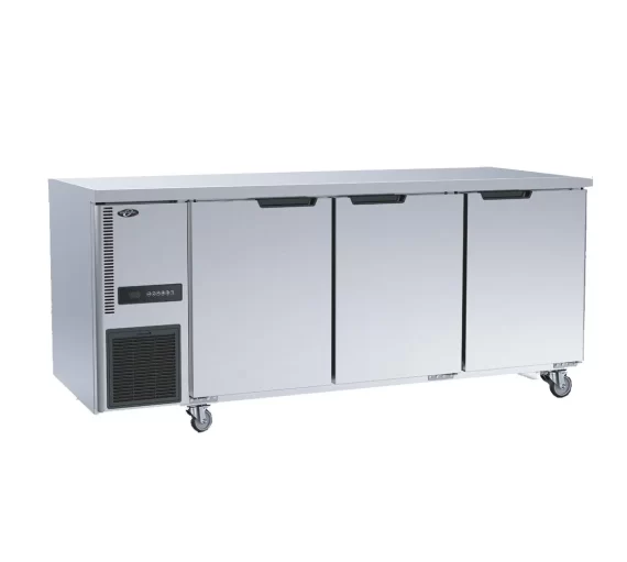 Stainless Steel Triple Door Workbench Fridge - TS1800TN-3D