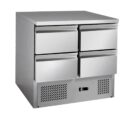 Stainless steel 4 Drawers Compact Workbench Fridge - GNS900-4D