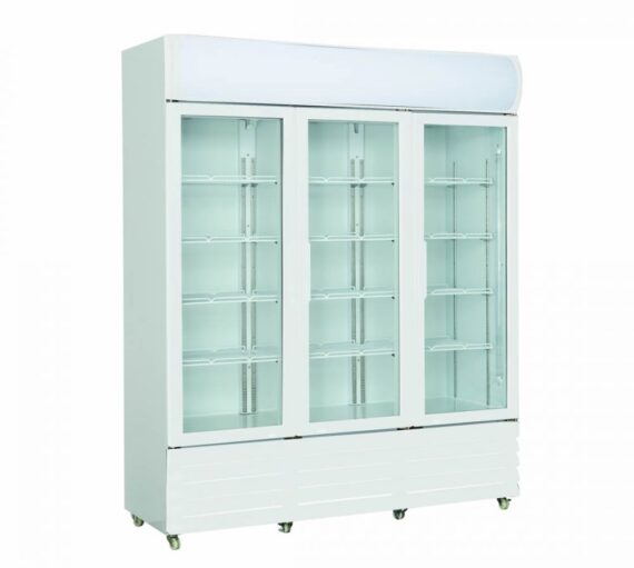 Thermaster 1200L Three Glass Door Colourbond Upright Drink Fridge LG-1203P