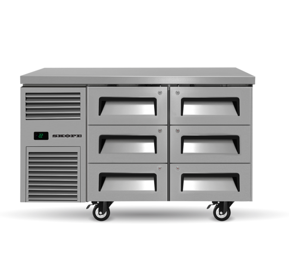ReFlex 6 Drawer Underbench GN 1/1 Fridge