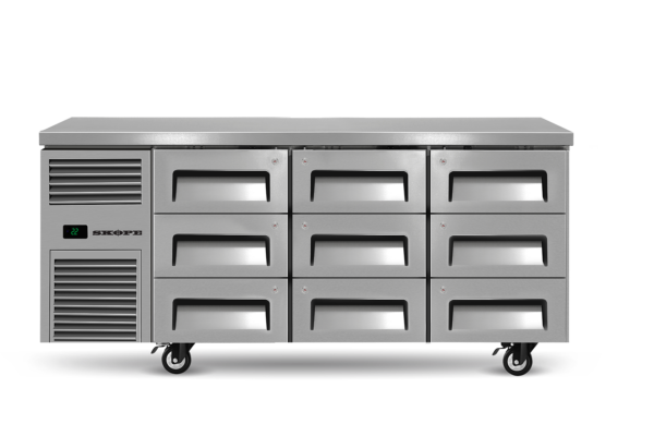 ReFlex 9 Drawer Underbench GN 1/1  Fridge
