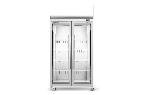 SKFT1000N-AC 2 Glass Door Upright Display or Storage Freezer, Lit Sign